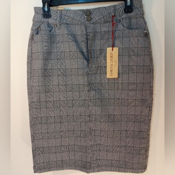 NWT | Sabrina Lauren Plaid Pen Shirt Size 10 - Picture 1 of 10